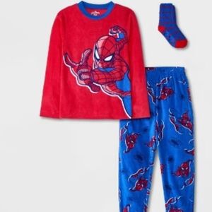 Boys' Spider-Man 2pc Cozy Pajama Set and Socks (12/14)